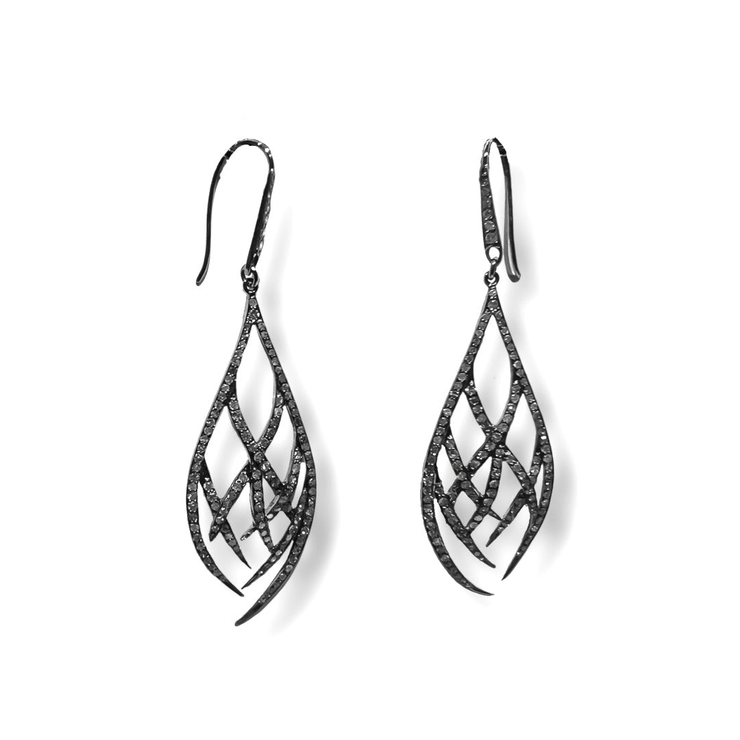Örhängen silver diamanter