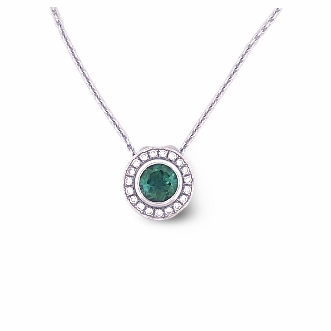 Pendant with tourmaline