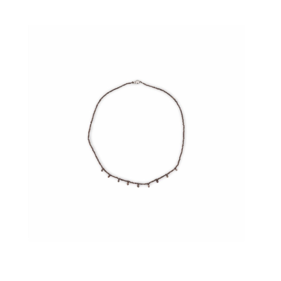 Diamantcollier m bruna beads och brioletter