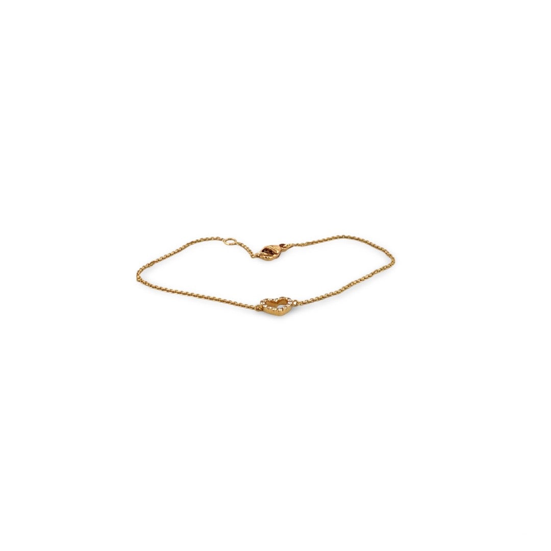Diamond heart bracelet
