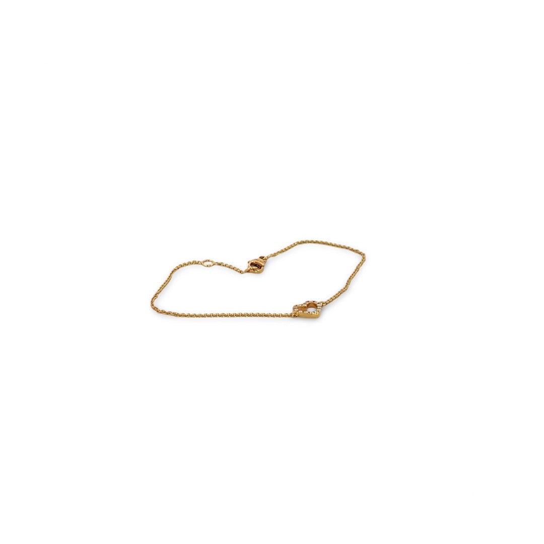 Diamond heart bracelet