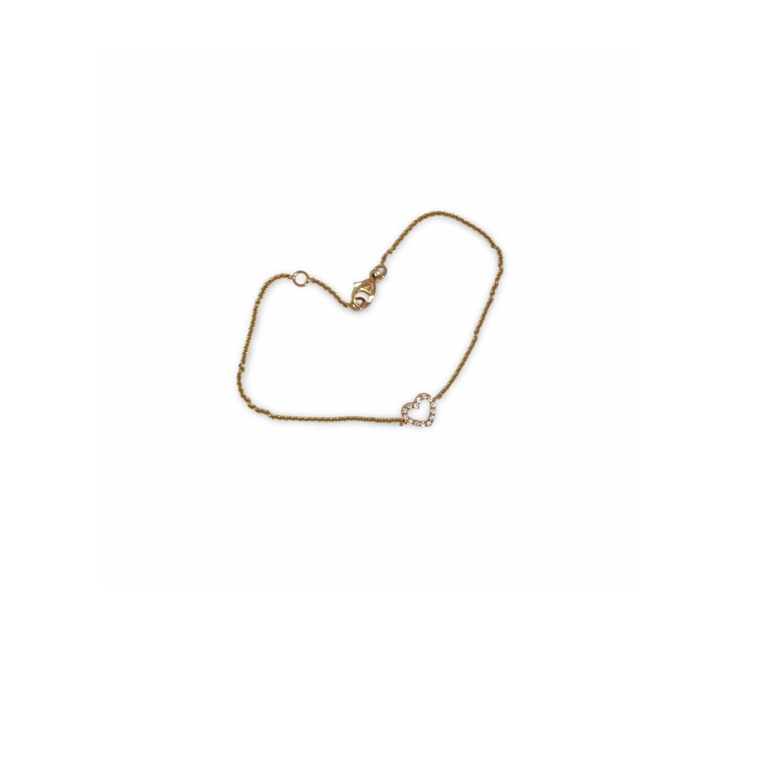 Diamond heart bracelet